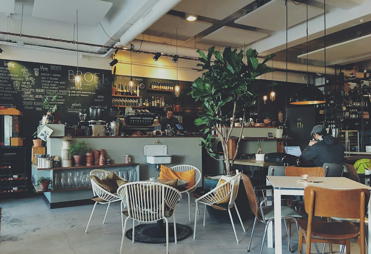 Gezellig café-interieur